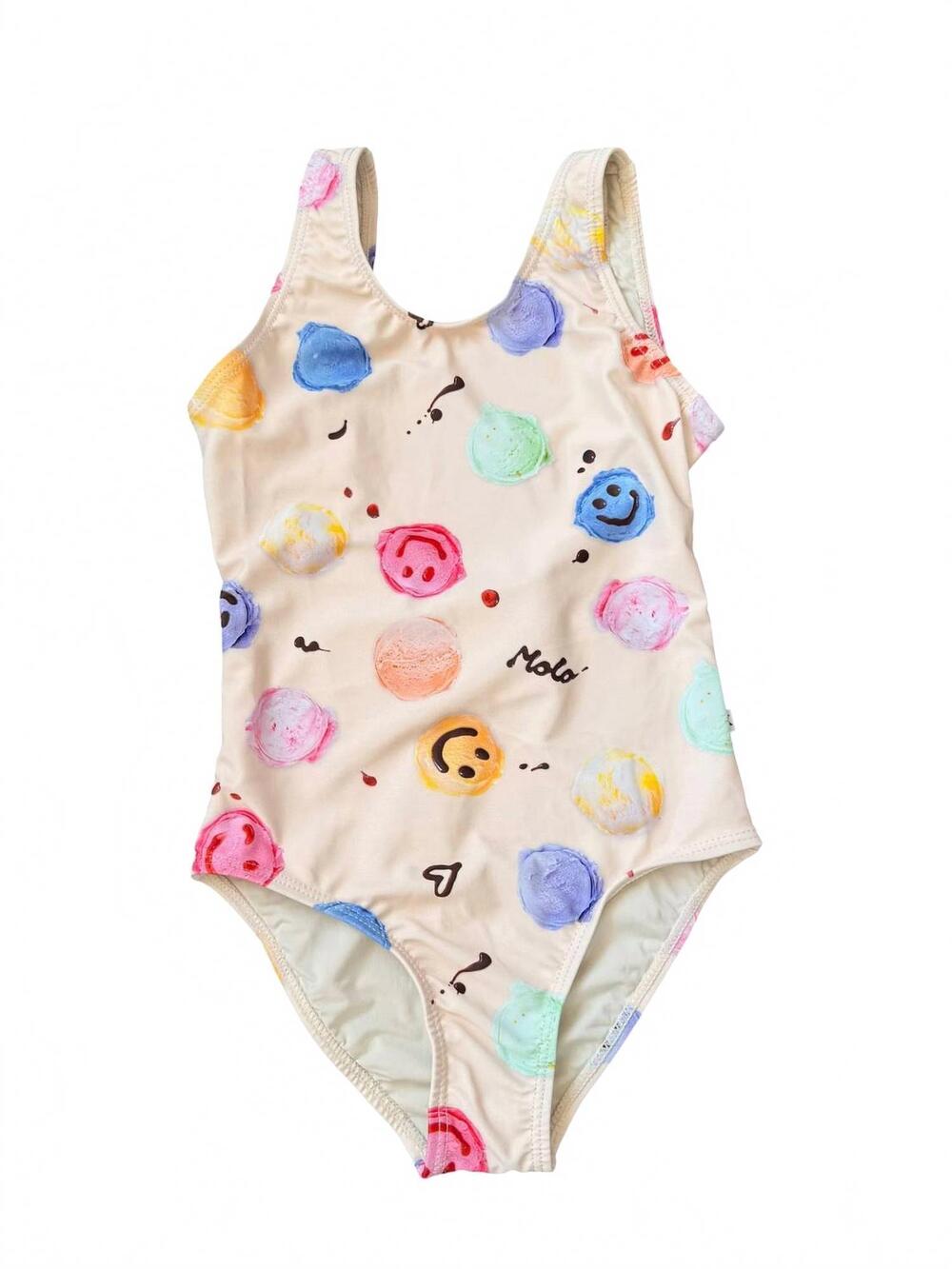 NEW MOLO girls nika one-piece swimsuit in smile scoops